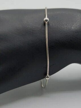 IBB Snake Chain Bracelet 7" 925 1mm Sterling Silver Italy Sterling 2.62 Grams